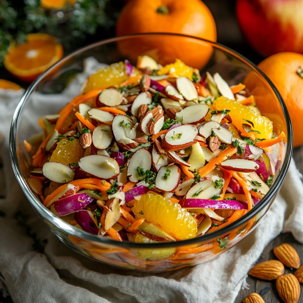 Apple & Carrot Salad with Citrus Dressing