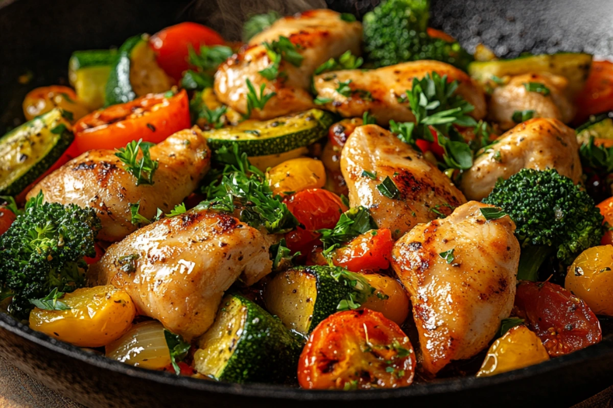 Chicken and Vegetables Skillet