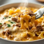 Velveeta Beef & Bowtie Pasta