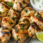 Cilantro Lime Chicken Skewers