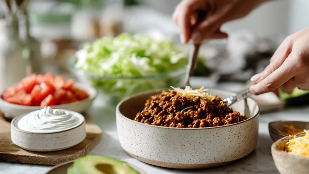 Cottage Cheese Taco Bowl